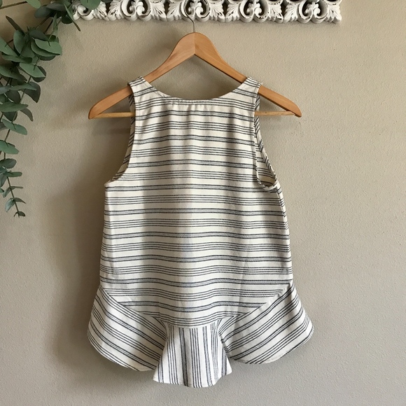 Anthropologie Paper Crown Bellevue Peplum Tank - Picture 2 of 8